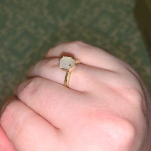 NWT Kendra Scott Calvin Ring Iridescent Druzy